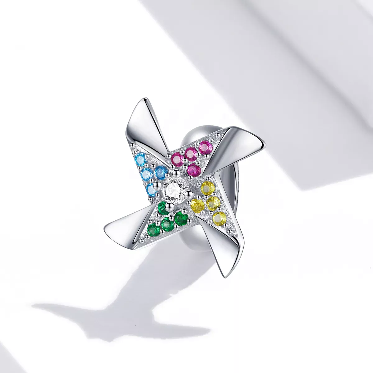Pandora Style Colorful Windmill Charm - SCC1766