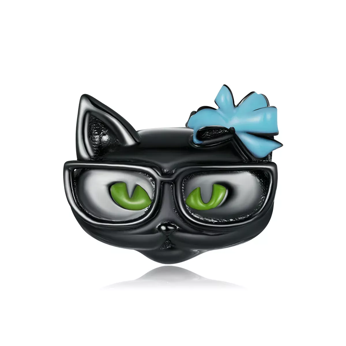Pandora Style Cool Black Cat Charm - SCC2086 Pandora Style Cool Black Cat Charm - SCC2086