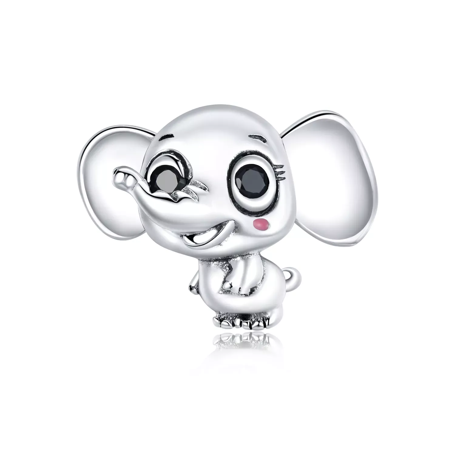 Pandora Style Cute Baby Elephant Charm - SCC1646 Pandora Style Cute Baby Elephant Charm - SCC1646