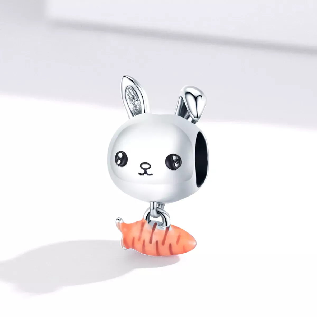 Pandora Style Cute Rabbit Carrot Charm - BSC272