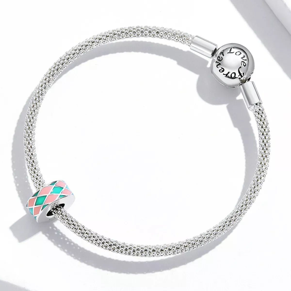 Pandora Style Diamond Lattice Charm - SCC2165