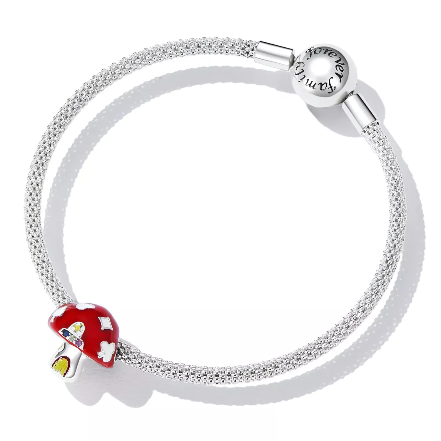 Pandora Style Exquisite Mushroom House Charm - SCC2246
