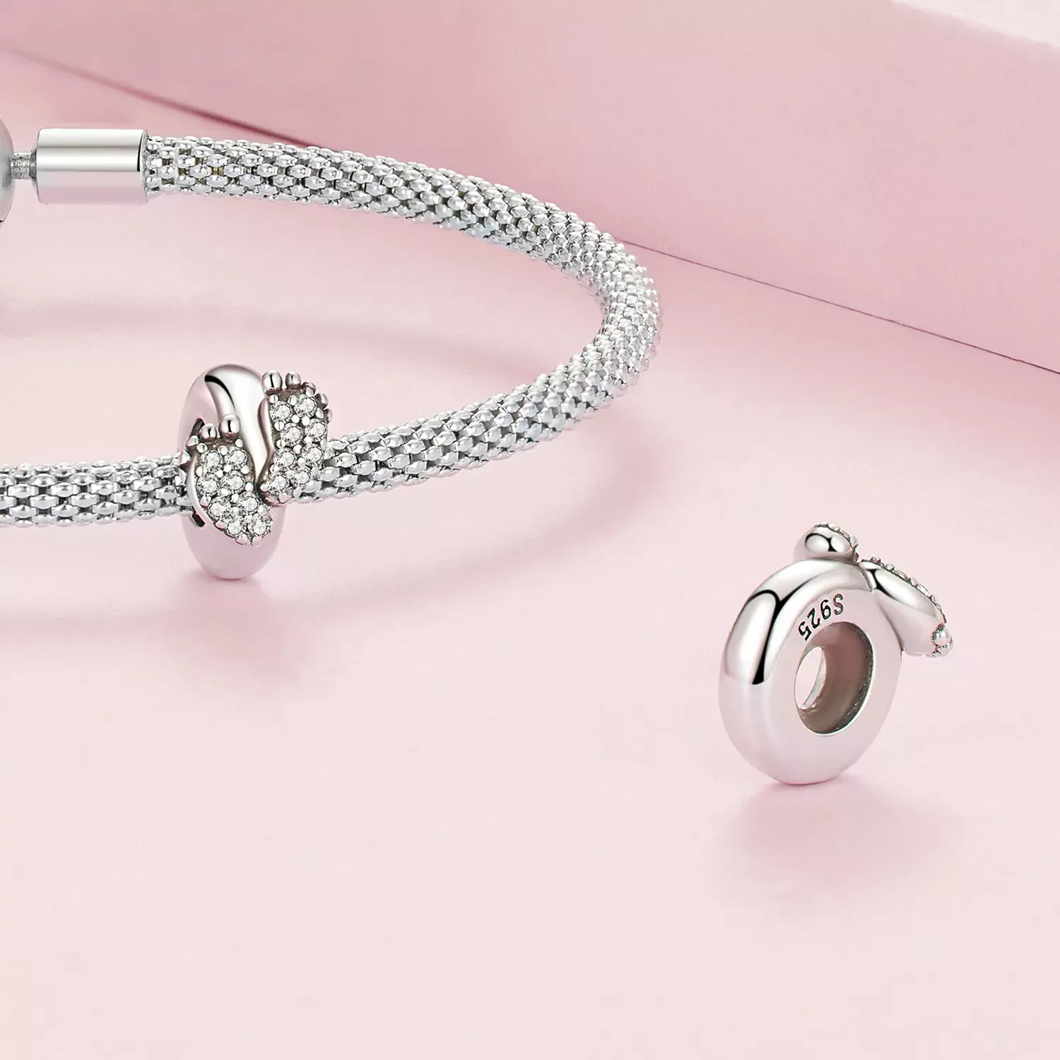 Pandora Style Feet Spacer Charm - BSC688
