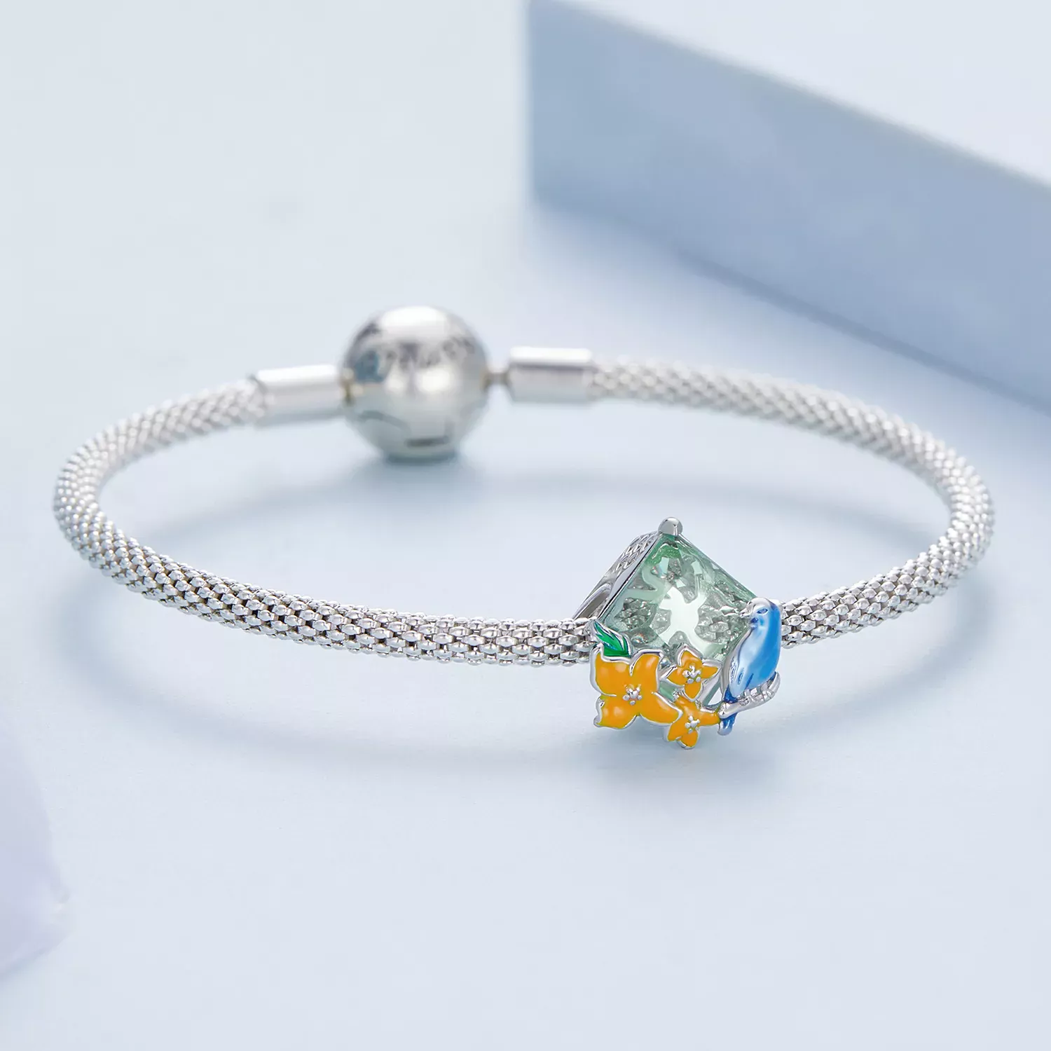 Pandora Style Flowers and Birds Charm - BSC646