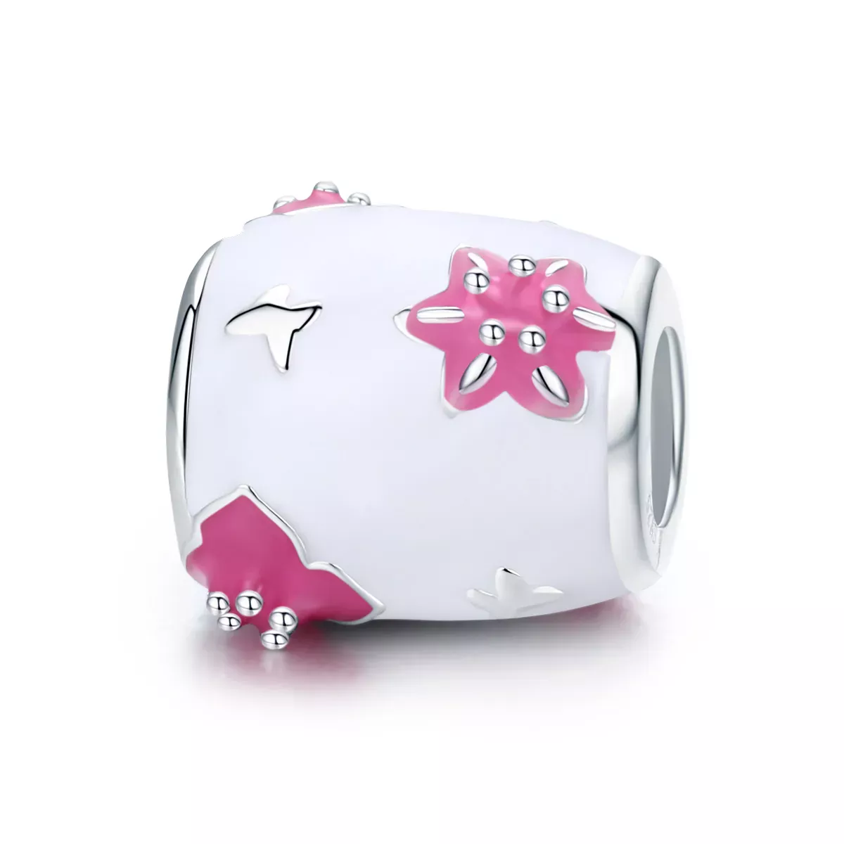 Pandora Style Flowers and Butterflies Charm - SCC446