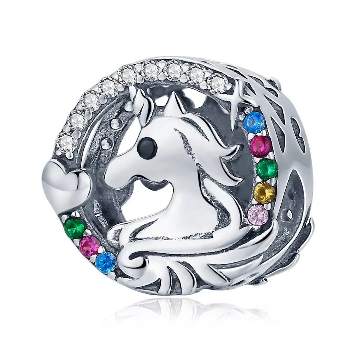 Pandora Style Flying Pony Charm - BSC476
