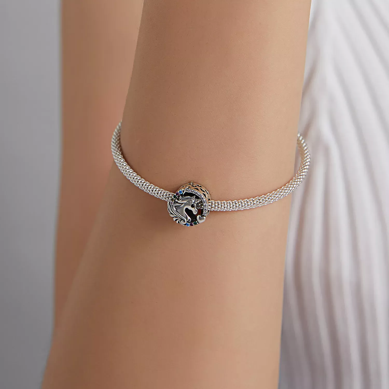 Pandora Style Flying Pony Charm - BSC476