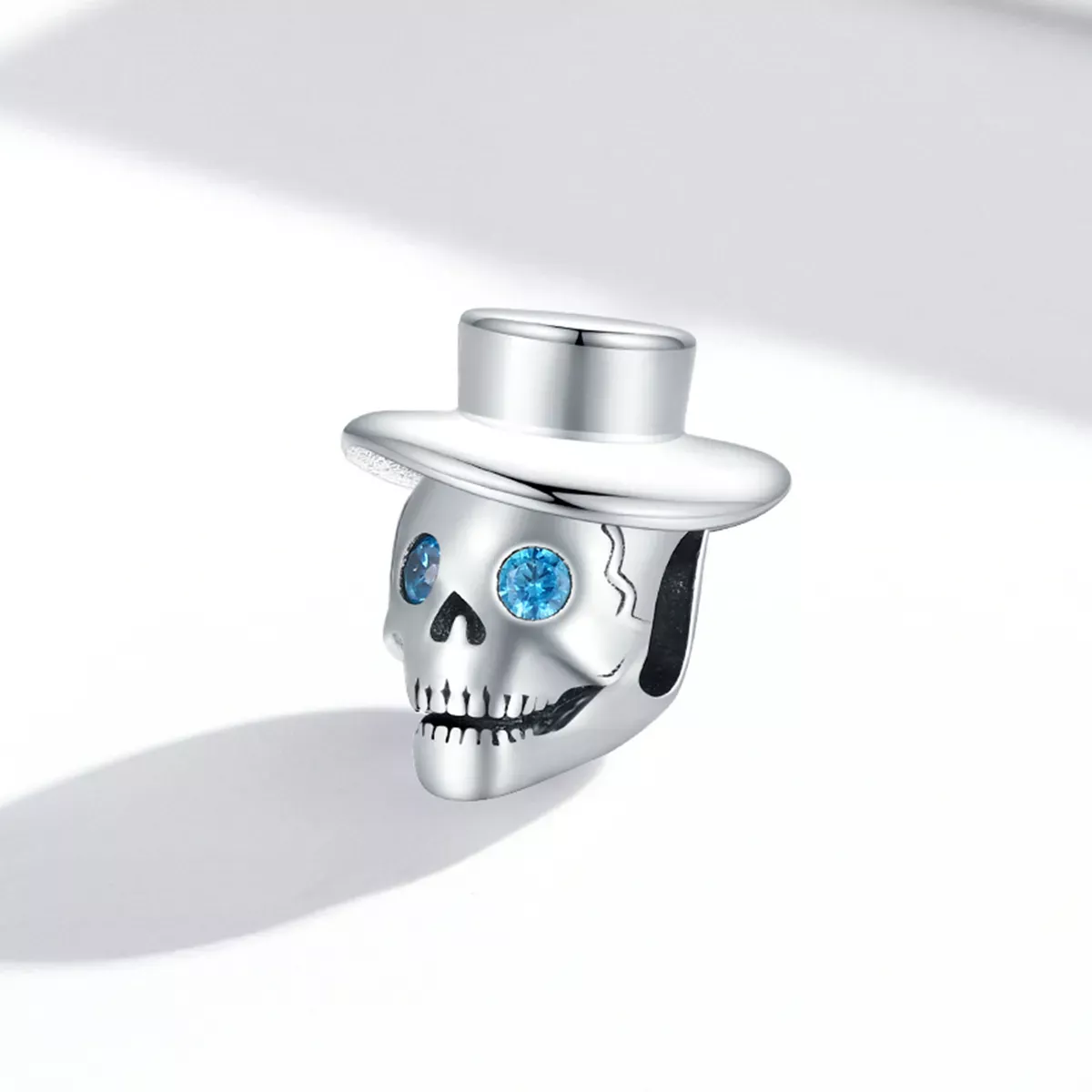 Pandora Style Gentleman Skull Charm - BSC525