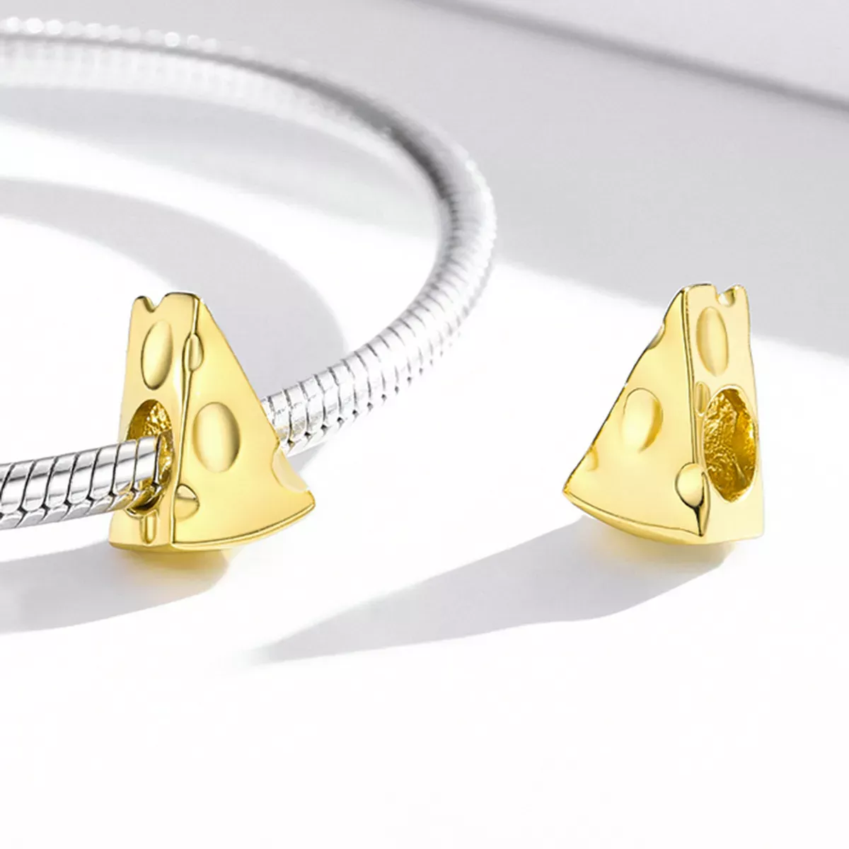 Pandora Style Golden Cheese Charm - SCC2016