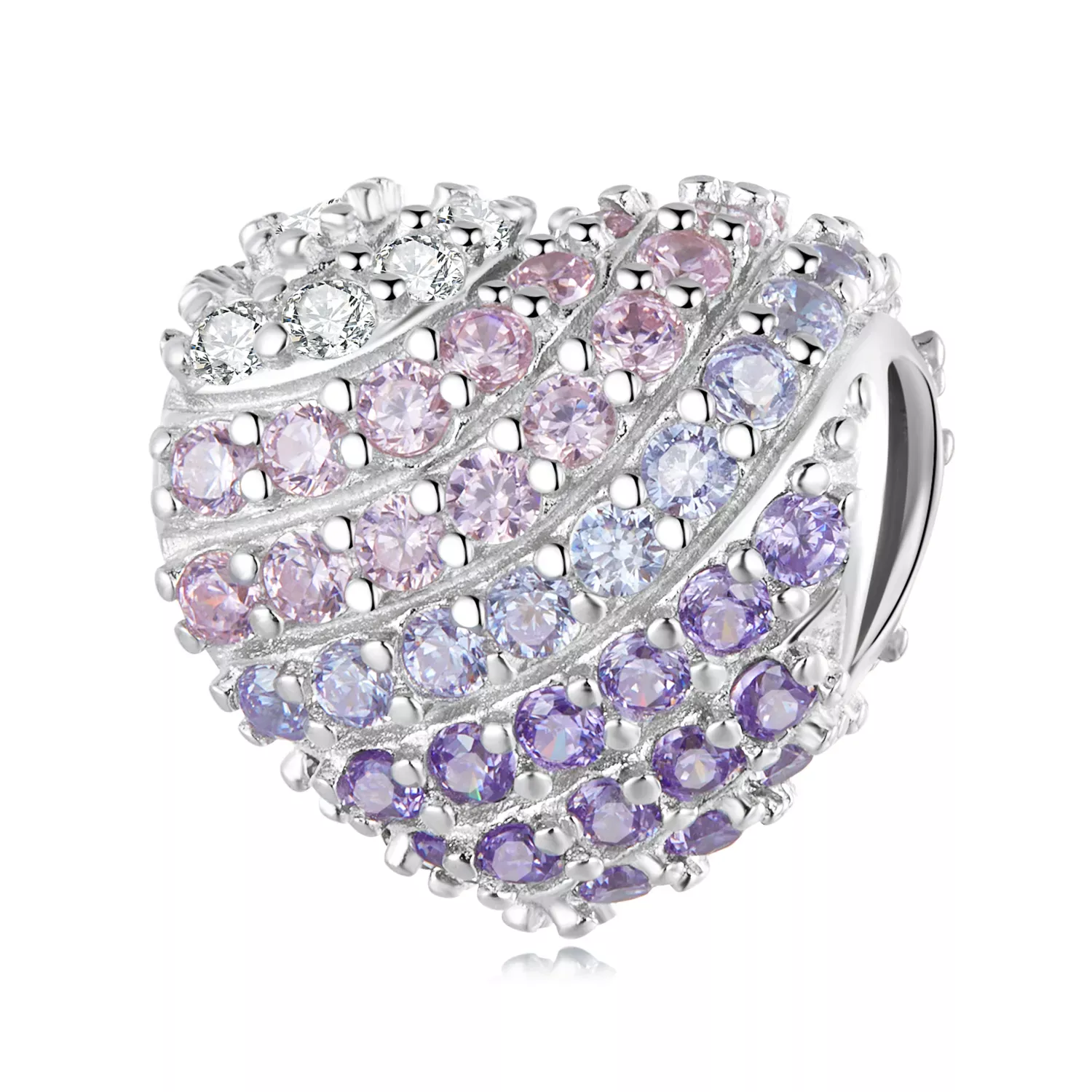Pandora Style Gradient Heart Charm - BSC624 Pandora Style Gradient Heart Charm - BSC624