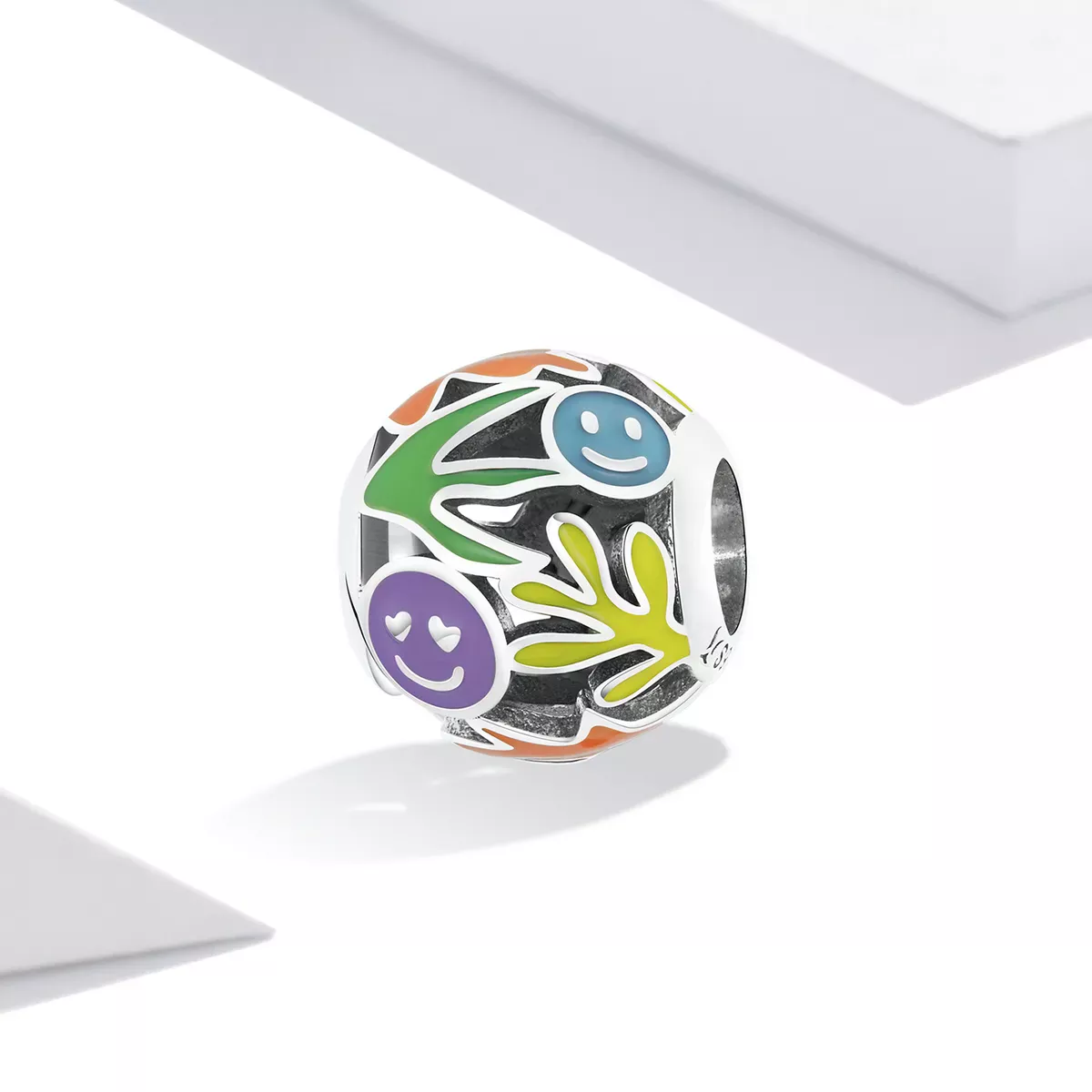 Pandora Style Grass Smiley Charm - SCC2163