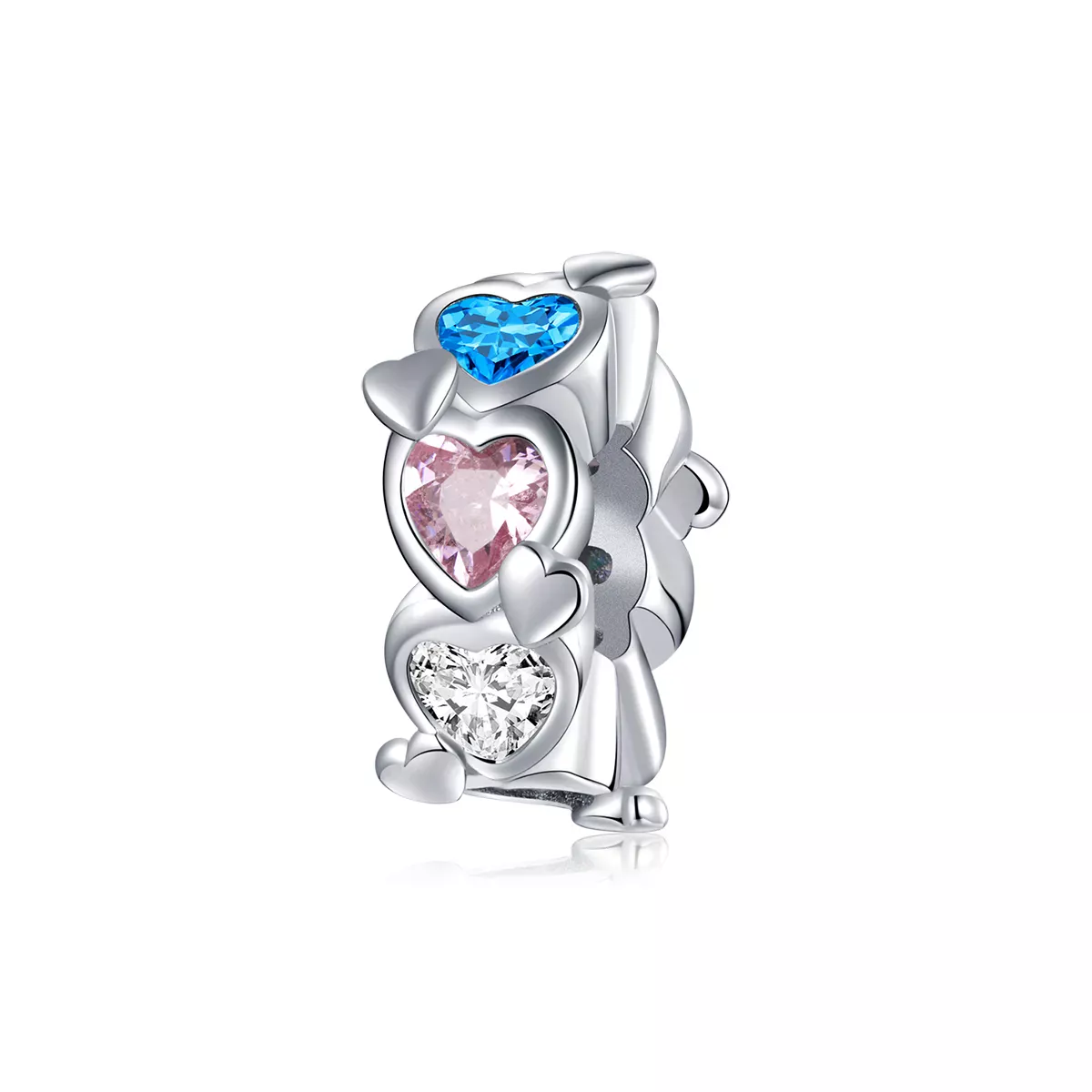 Pandora Style Heart-To-Heart Charm - BSC408