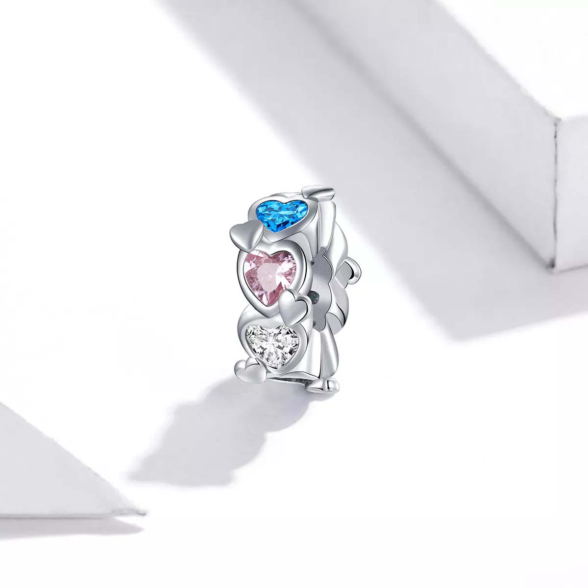 Pandora Style Heart-To-Heart Charm - BSC408