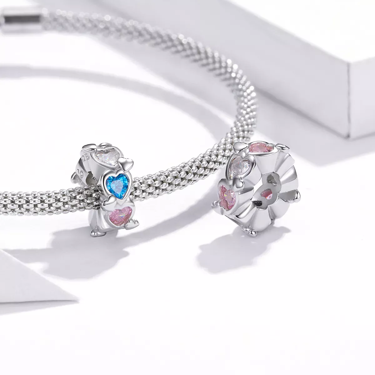 Pandora Style Heart-To-Heart Charm - BSC408