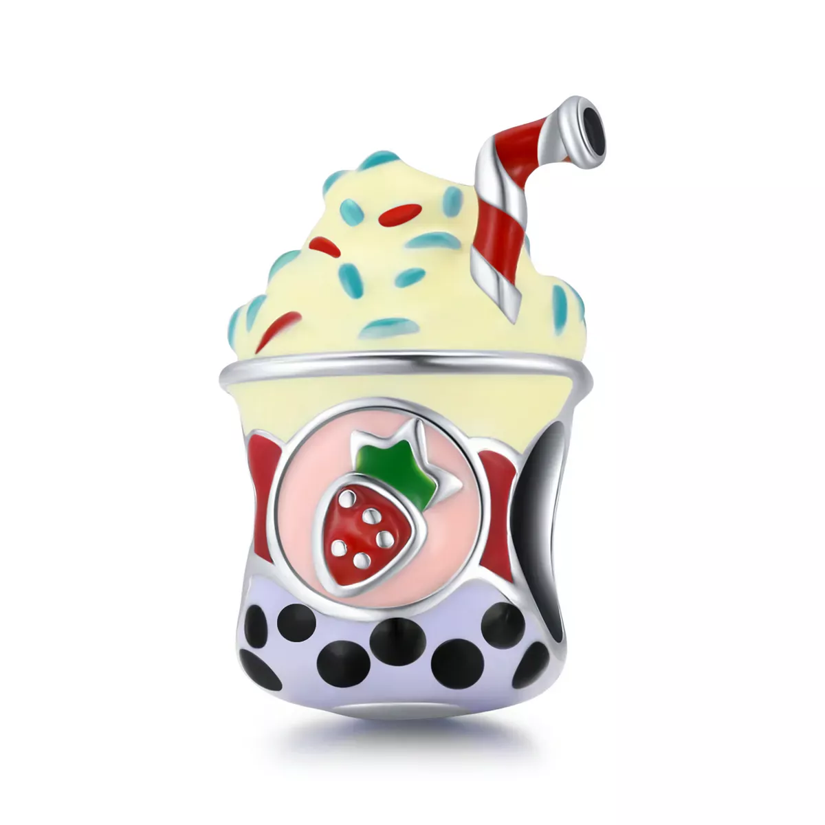 Pandora Style Ice Cream Milk Tea Charm - SCC1947 Pandora Style Ice Cream Milk Tea Charm - SCC1947
