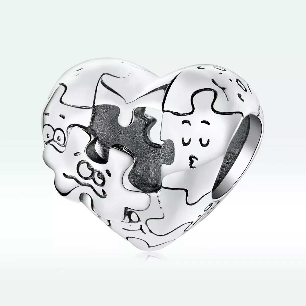 Pandora Style Jigsaw Puzzle Charm - BSC557 Pandora Style Jigsaw Puzzle Charm - BSC557