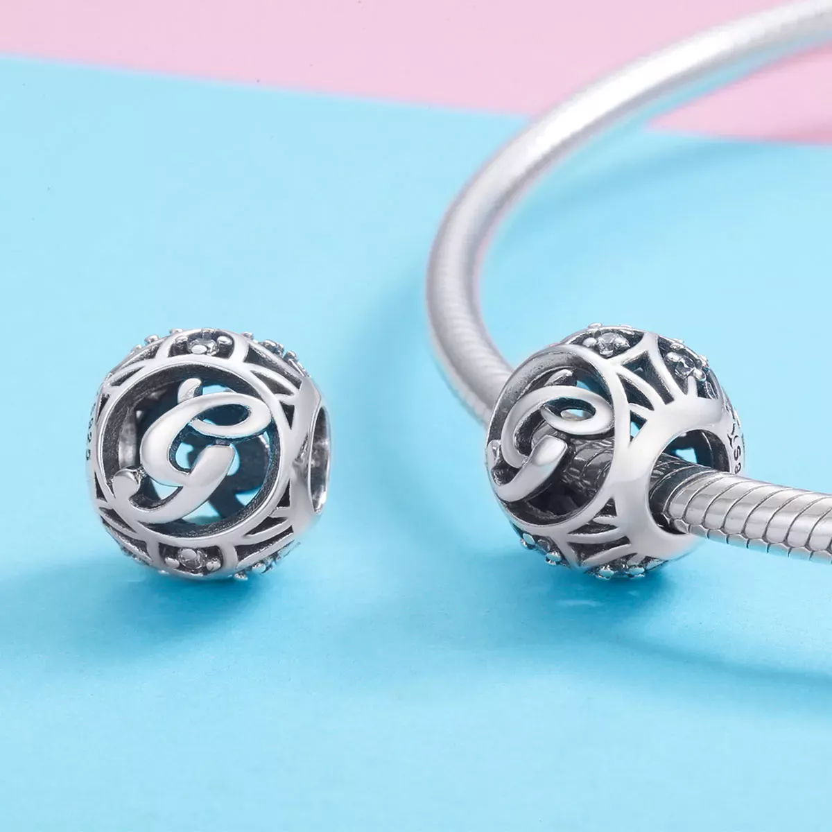 Pandora Style Letter-G Charm - SCC738-G