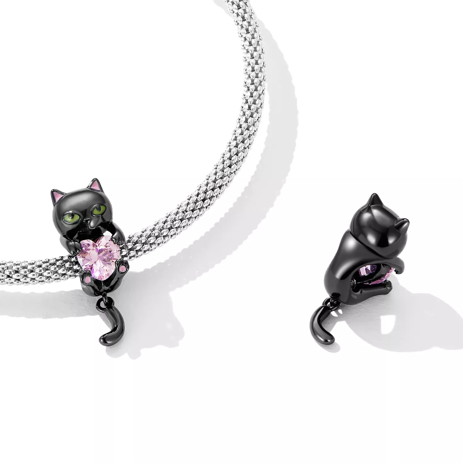 Pandora Style Little Black Cat Charm - SCC2329