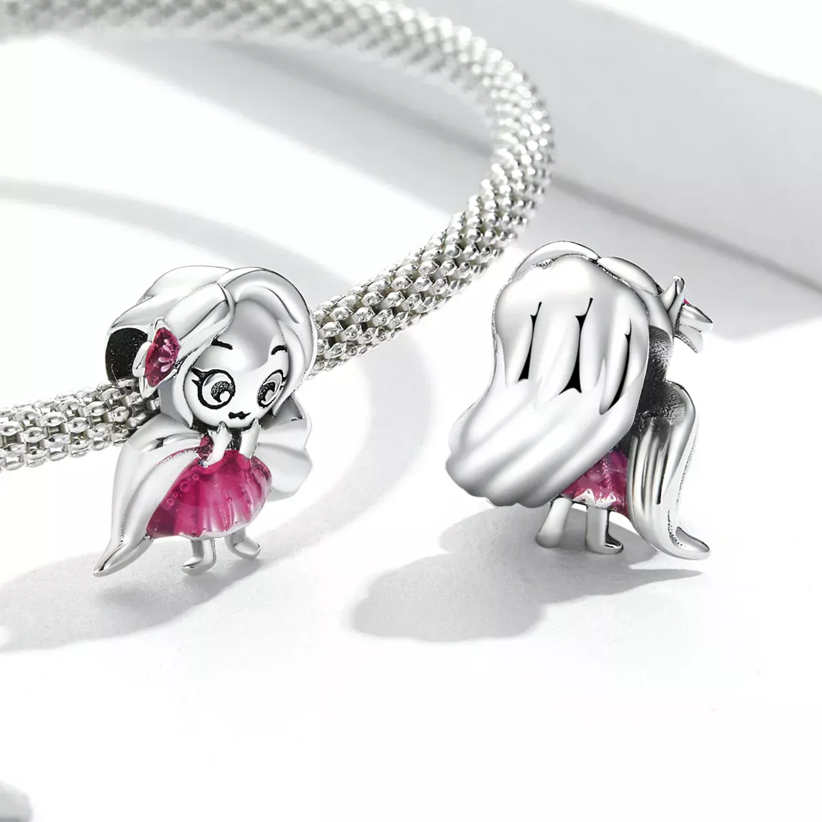 Pandora Style Long Hair Girl Charm - SCC2172