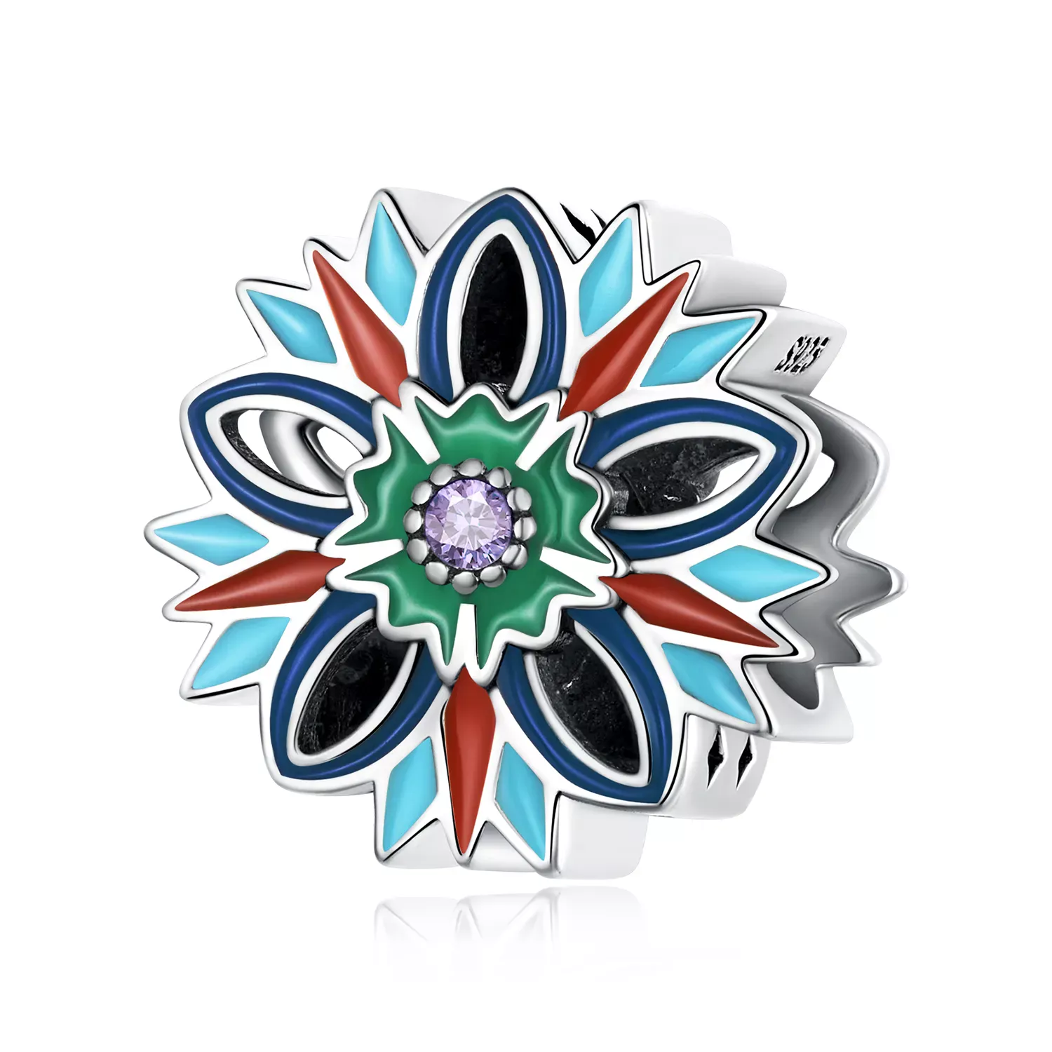 Pandora Style Lotus Charm - SCC2257 Pandora Style Lotus Charm - SCC2257