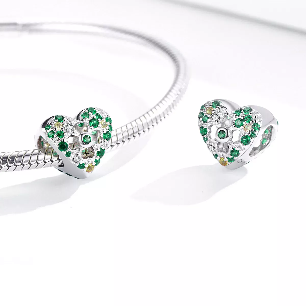 Pandora Style Love Four Leaf Clover Charm - BSC301