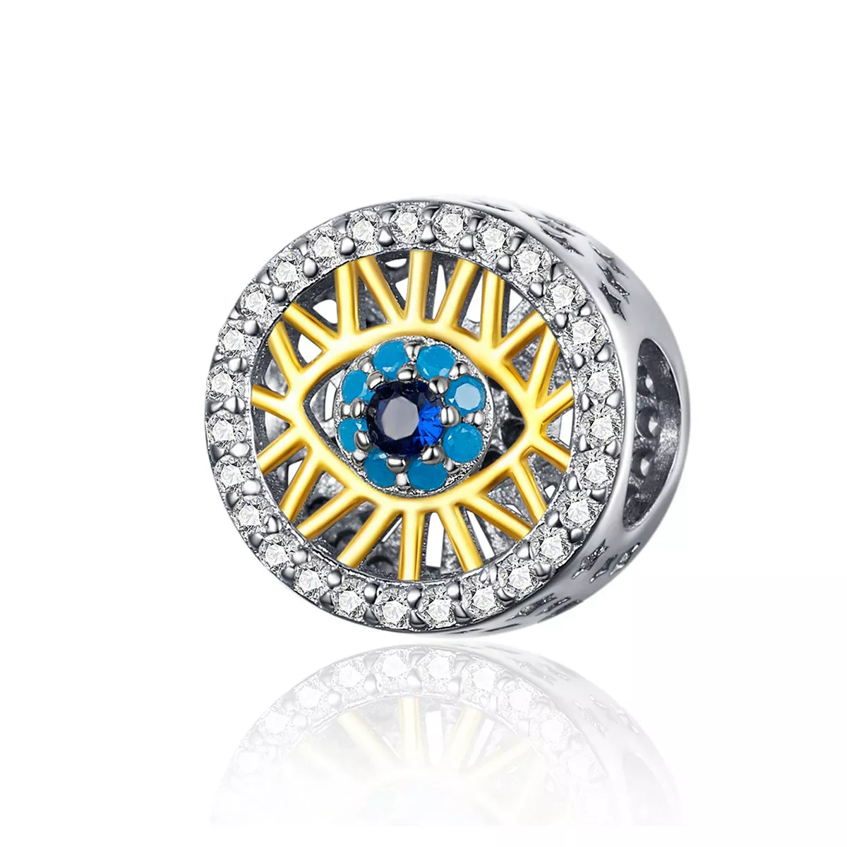 Pandora Style Lucky Eye Charm - BSC080 Pandora Style Lucky Eye Charm - BSC080