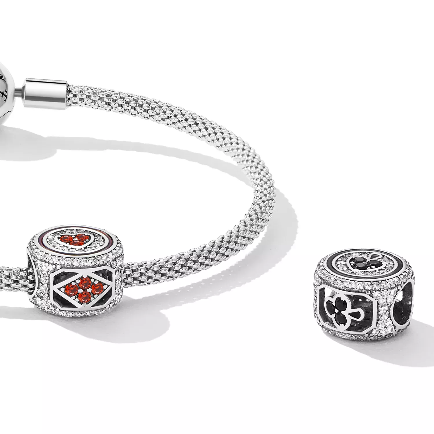 Pandora Style Lucky Heart Charm - BSC620