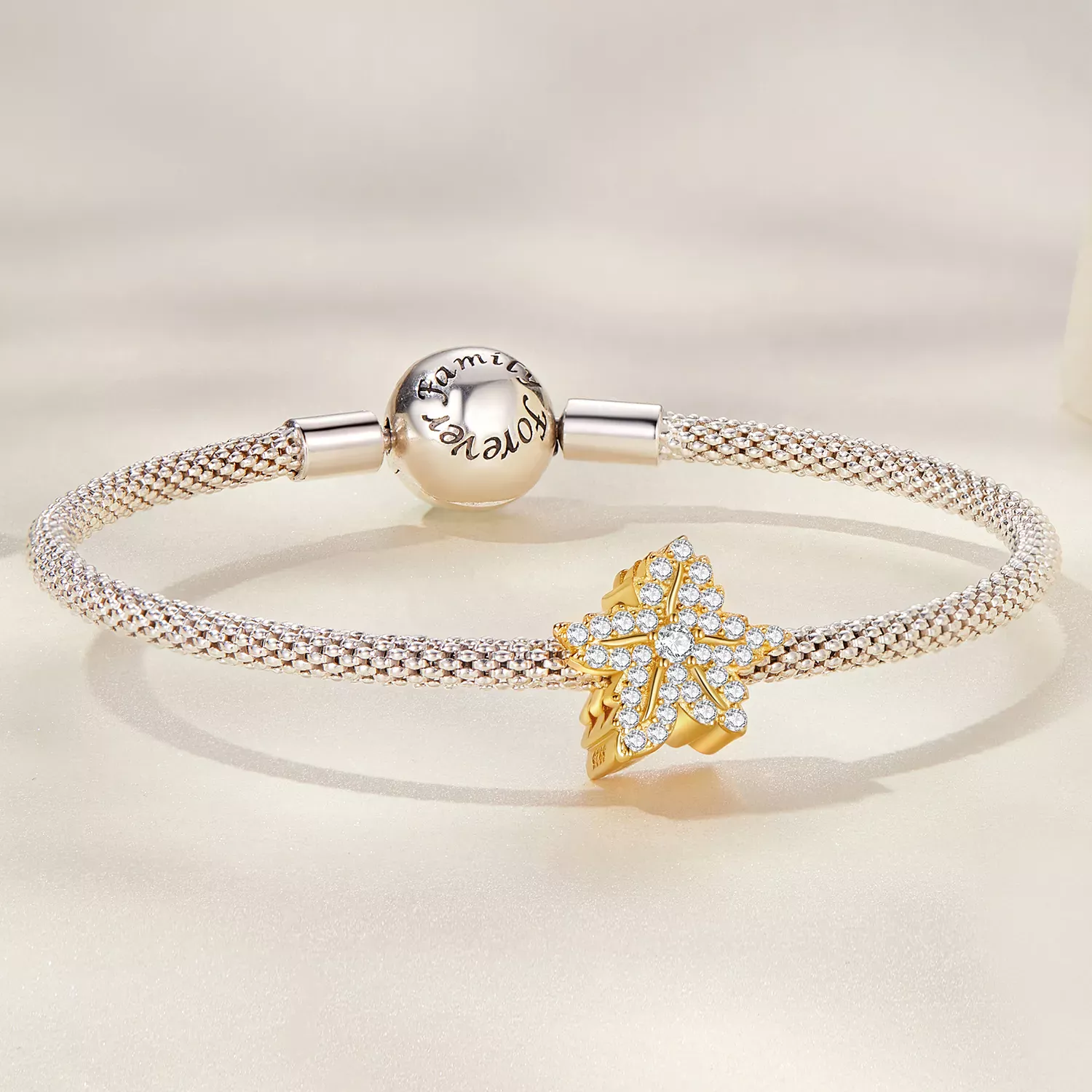 Pandora Style Maple Leaf Charm - BSC673