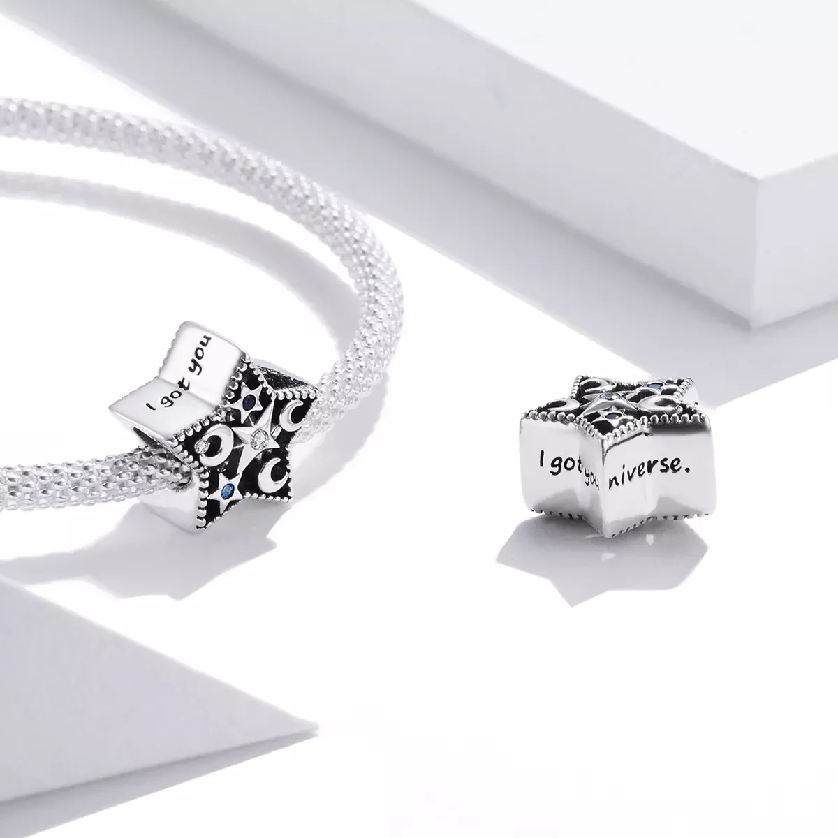 Pandora Style Moon and Stars Charm - BSC441