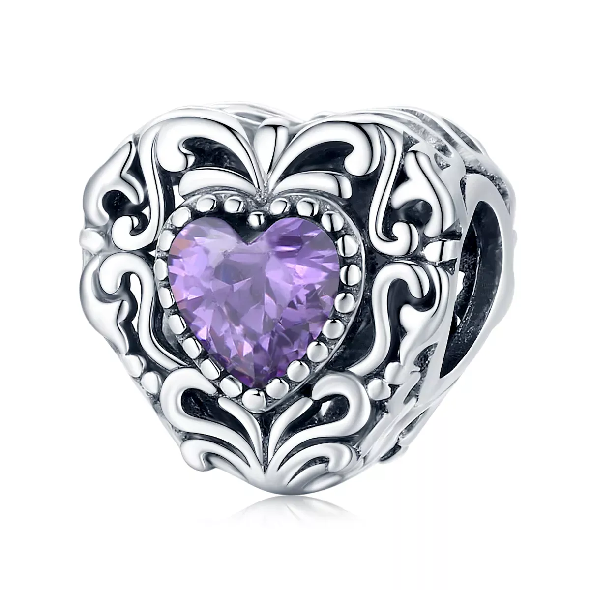 Pandora Style Mysterious Heart Charm - SCC1929 Pandora Style Mysterious Heart Charm - SCC1929