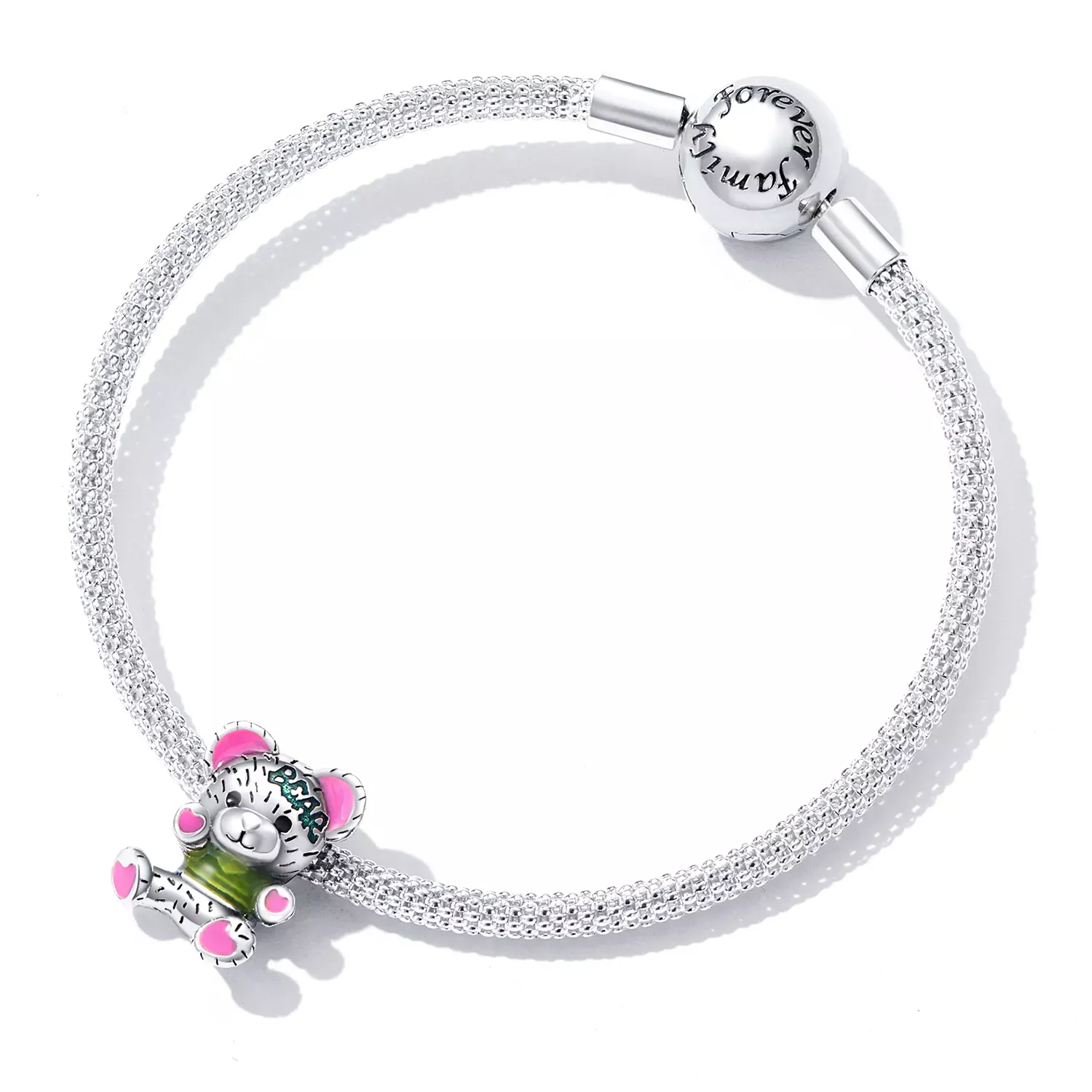 Pandora Style Neon Bear Doll Charm - SCC2231