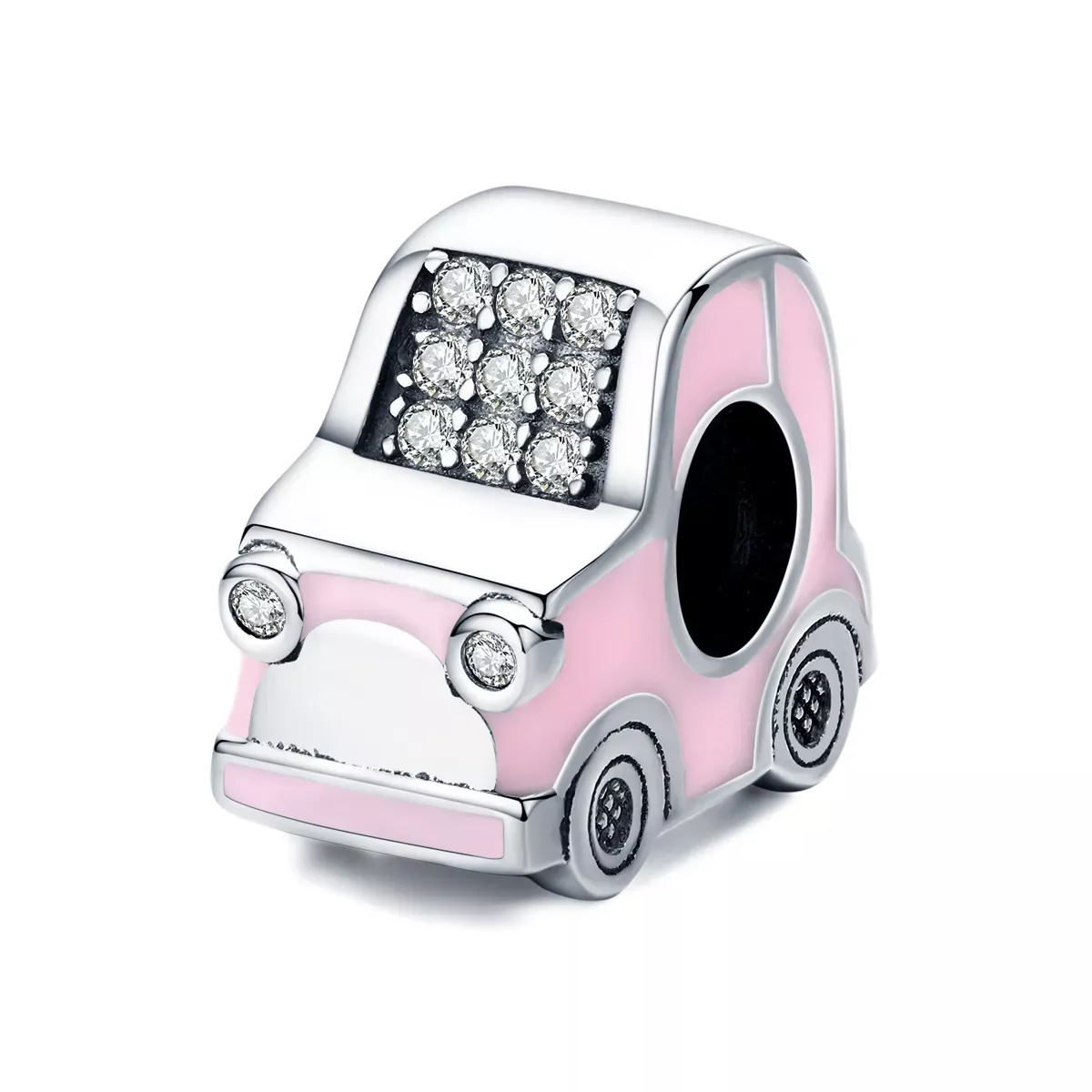 Pandora Style Pink Car Charm - SCC1380