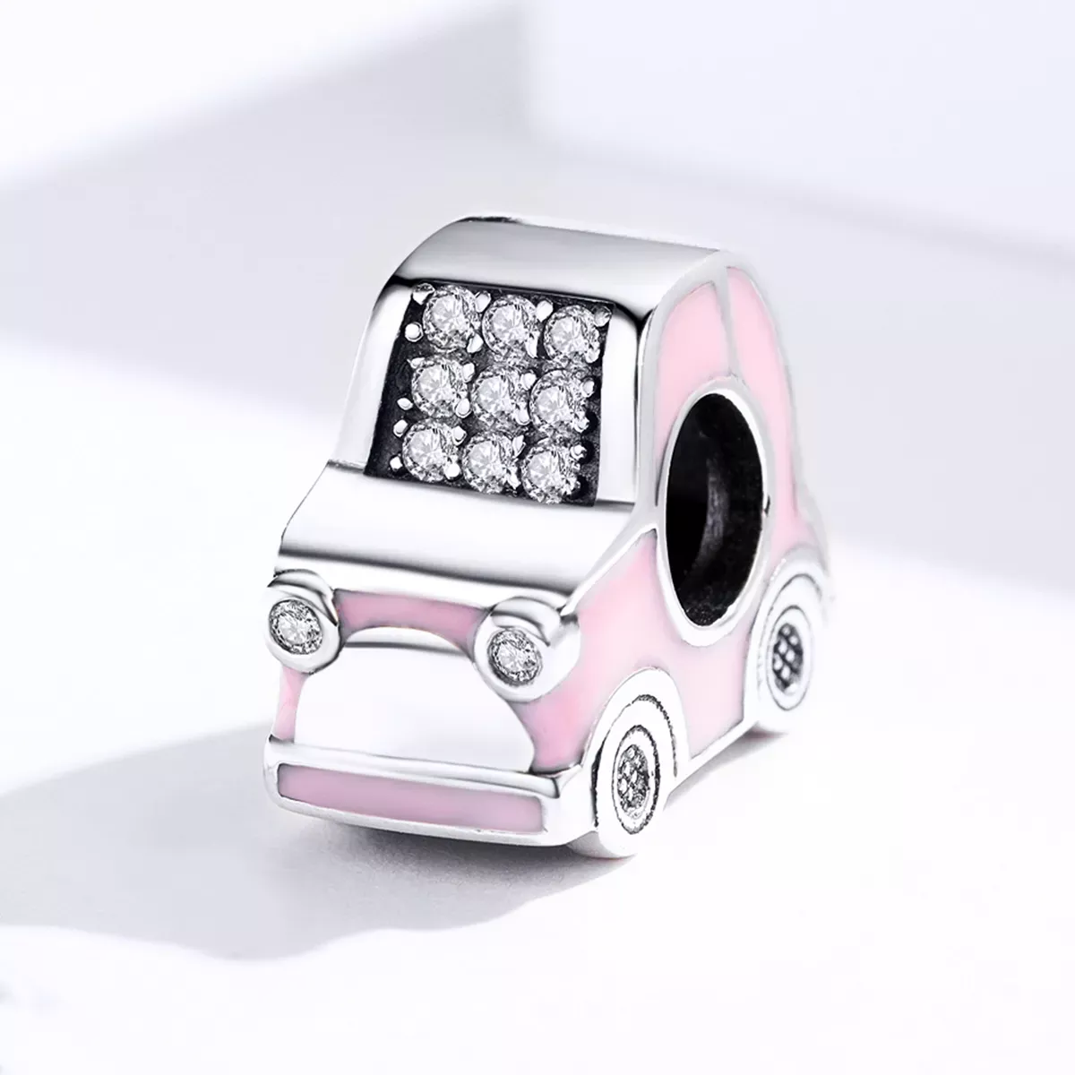 Pandora Style Pink Car Charm - SCC1380