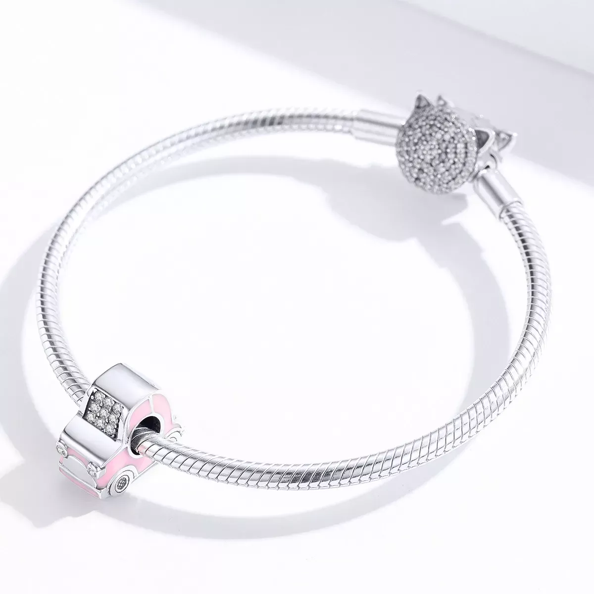 Pandora Style Pink Car Charm - SCC1380
