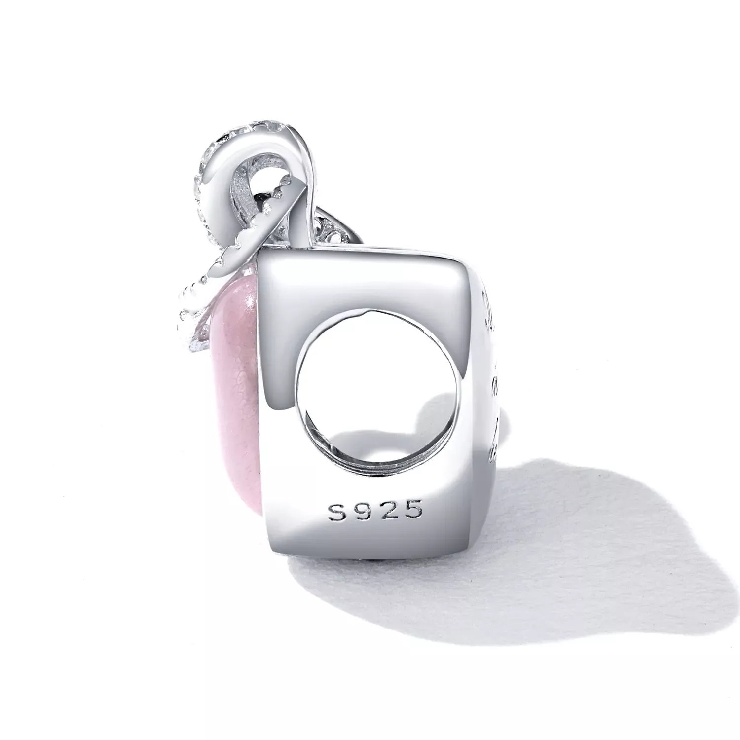 Pandora Style Pink Heart Charm - SCC2261