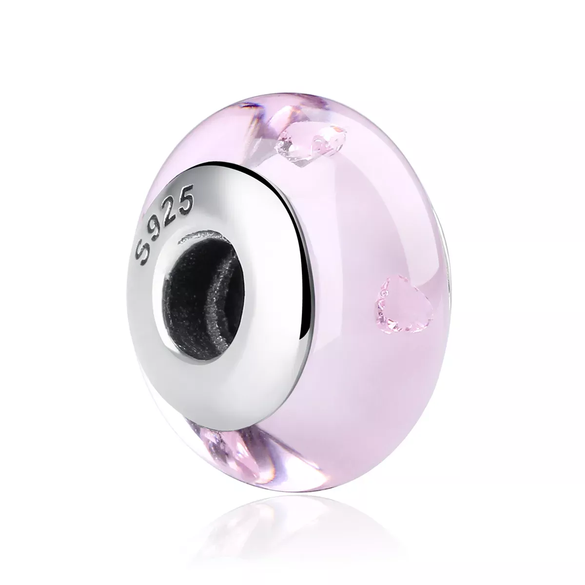 Pandora Style Pink Murano Glass Charm - SCZ003