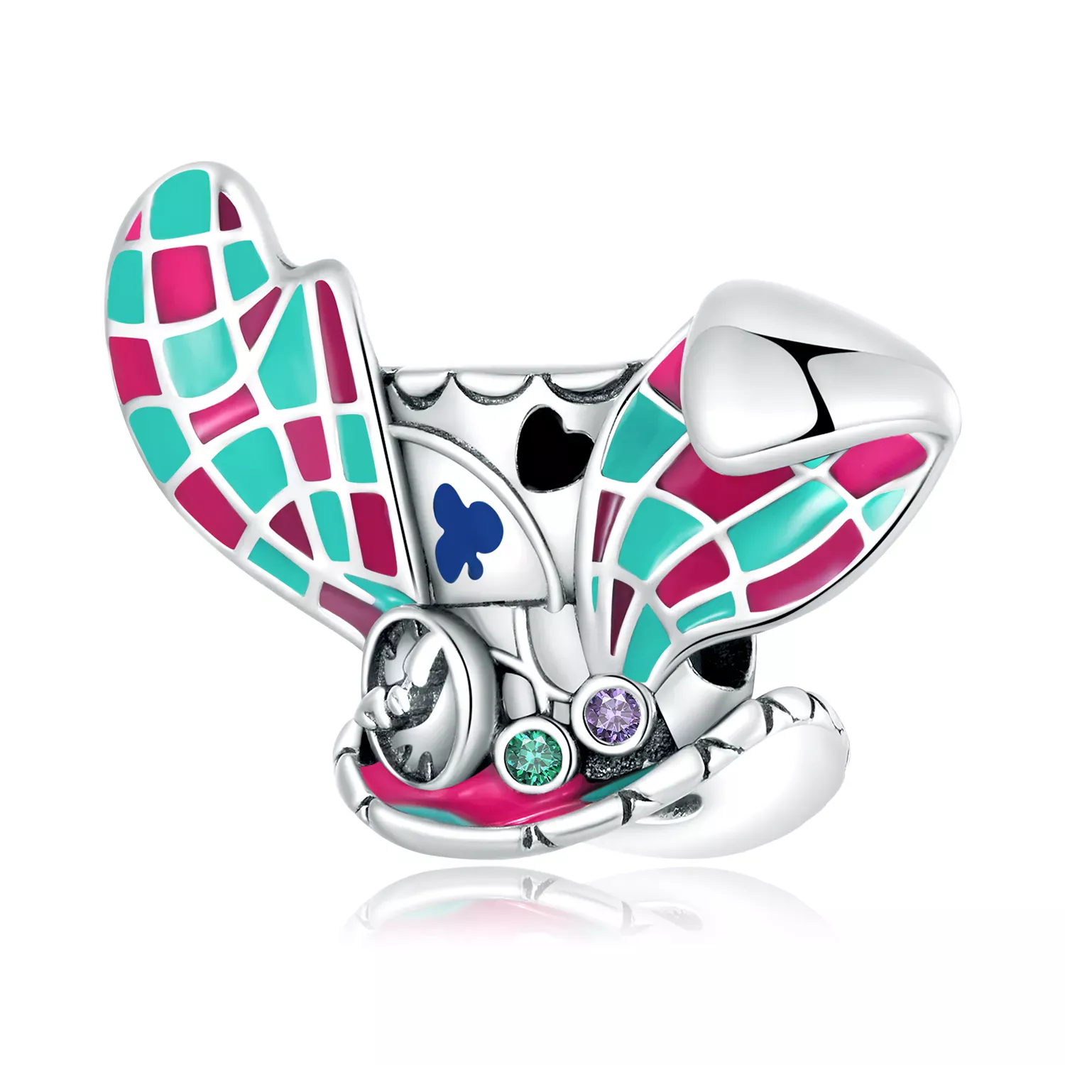 Pandora Style Rabbit Ears Magic Hat Charm - SCC2243 Pandora Style Rabbit Ears Magic Hat Charm - SCC2243