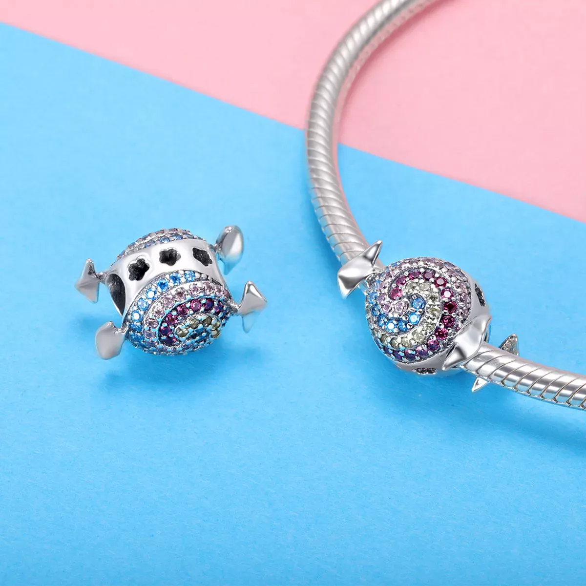 Pandora Style Rainbow Candy Charm - SCC898
