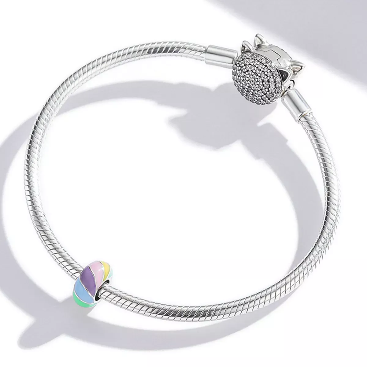 Pandora Style Rainbow Spacer Charm - SCC1980