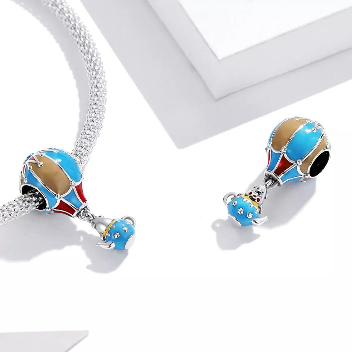 Pandora Style Retro Hot Air Balloon Charm - BSC544
