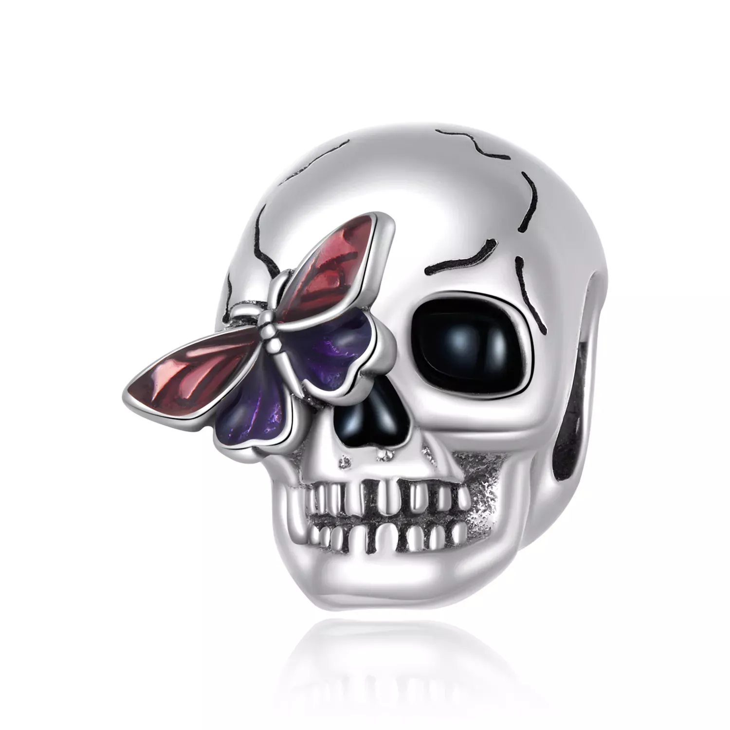 Pandora Style Retro Skull Charm - SCC2232