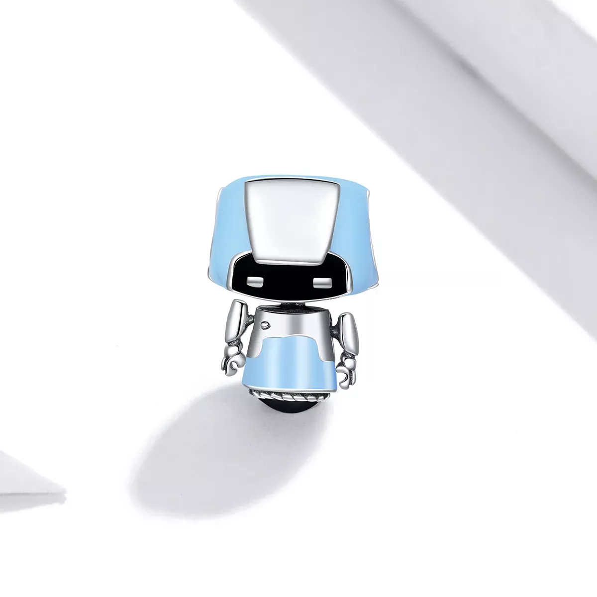 Pandora Style Sapphire Robot Charm - SCC1773