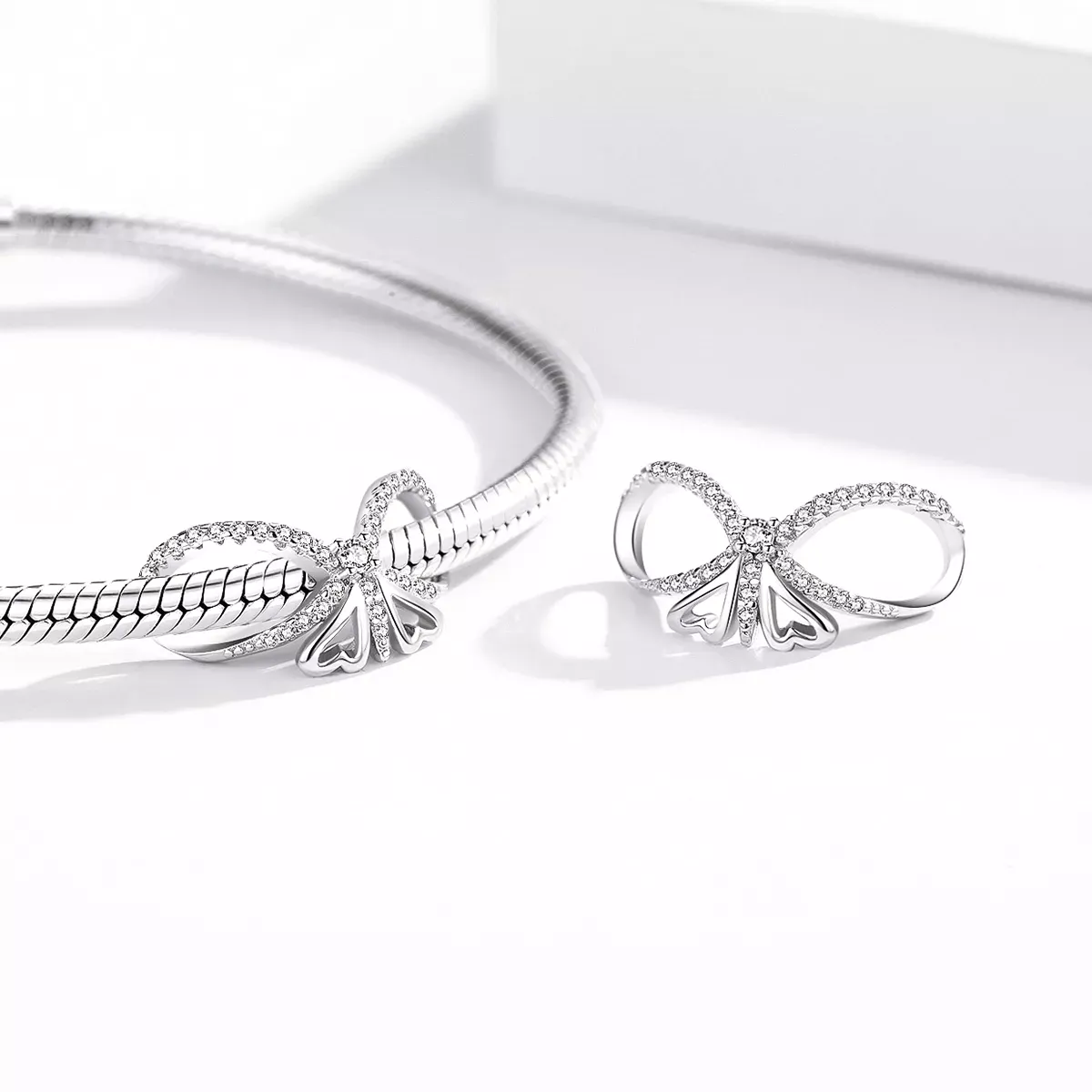 Pandora Style Shine Butterfly Charm - BSC469