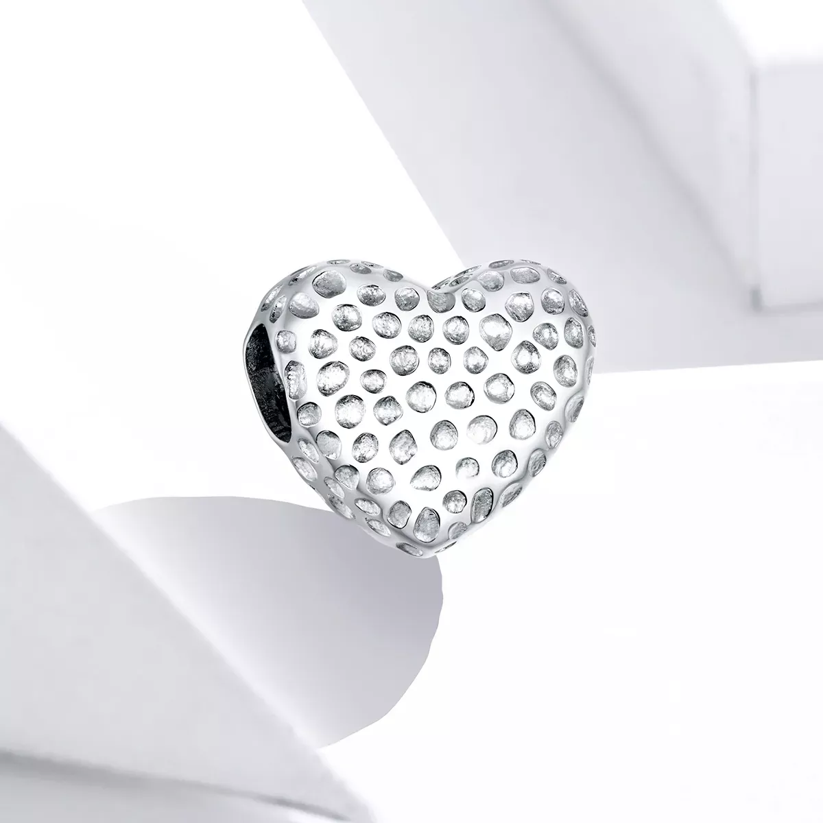 Pandora Style Shining Heart Charm - SCC1587