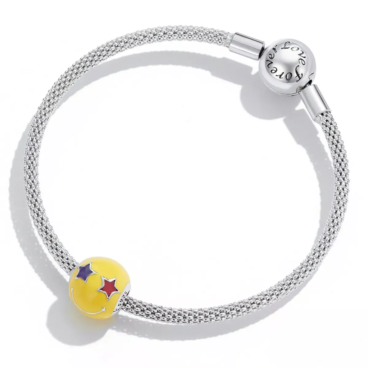 Pandora Style Star Eye Smiley Charm - SCC2190
