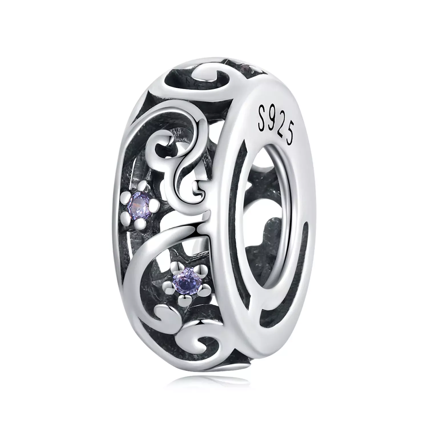 Pandora Style Streamer Spacer Charm - BSC639 Pandora Style Streamer Spacer Charm - BSC639