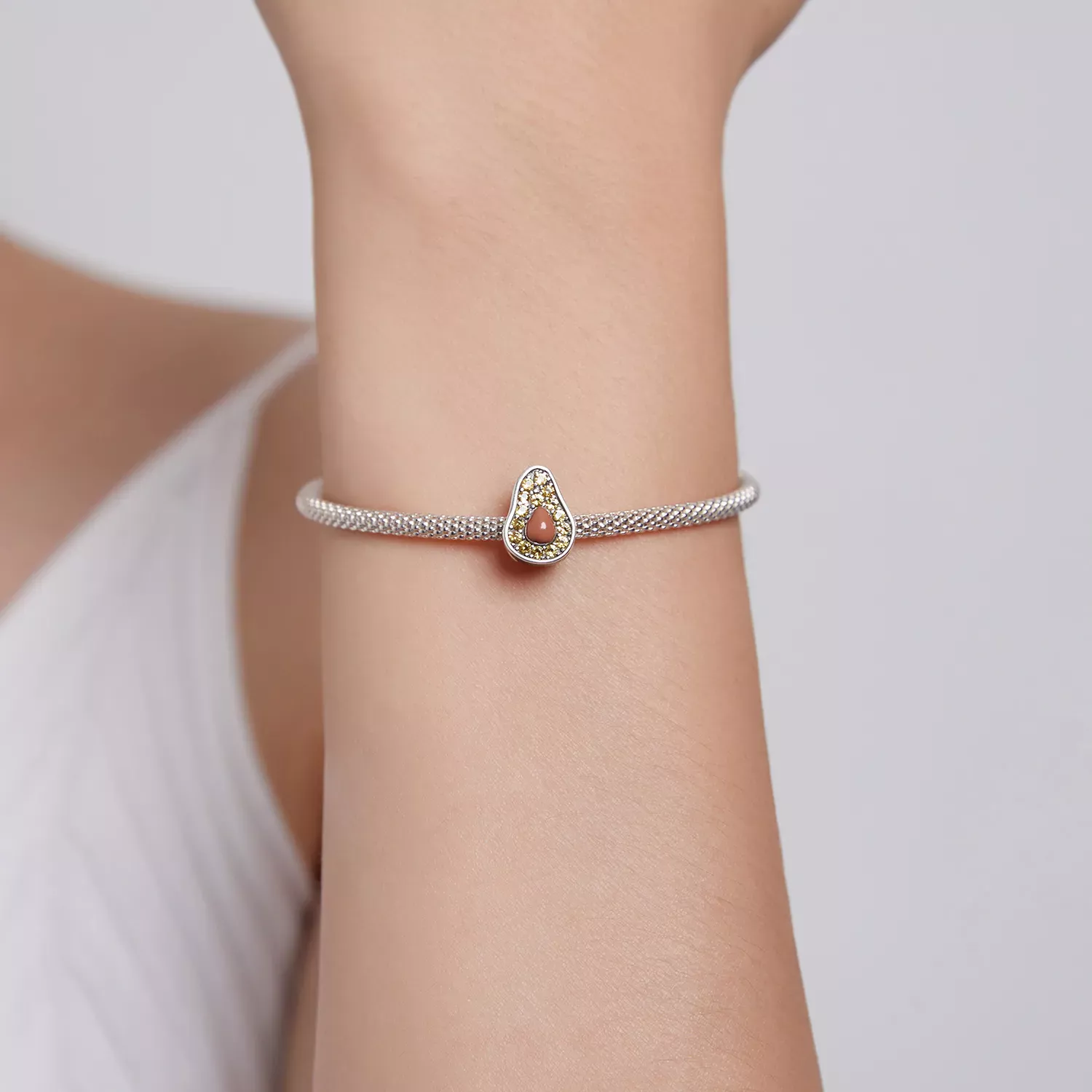 Pandora Style Summer Avocado Charm - SCC1906