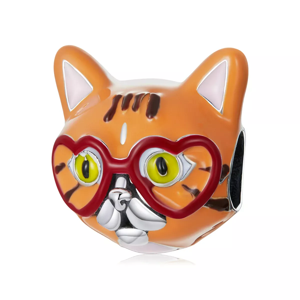 Pandora Style Sweetheart Big Orange Cat Charm - SCC2092