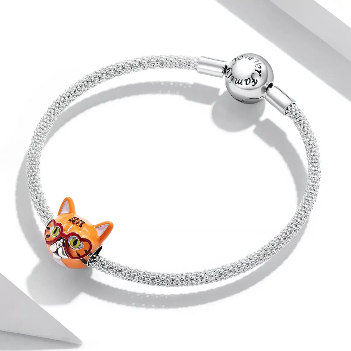 Pandora Style Sweetheart Big Orange Cat Charm - SCC2092