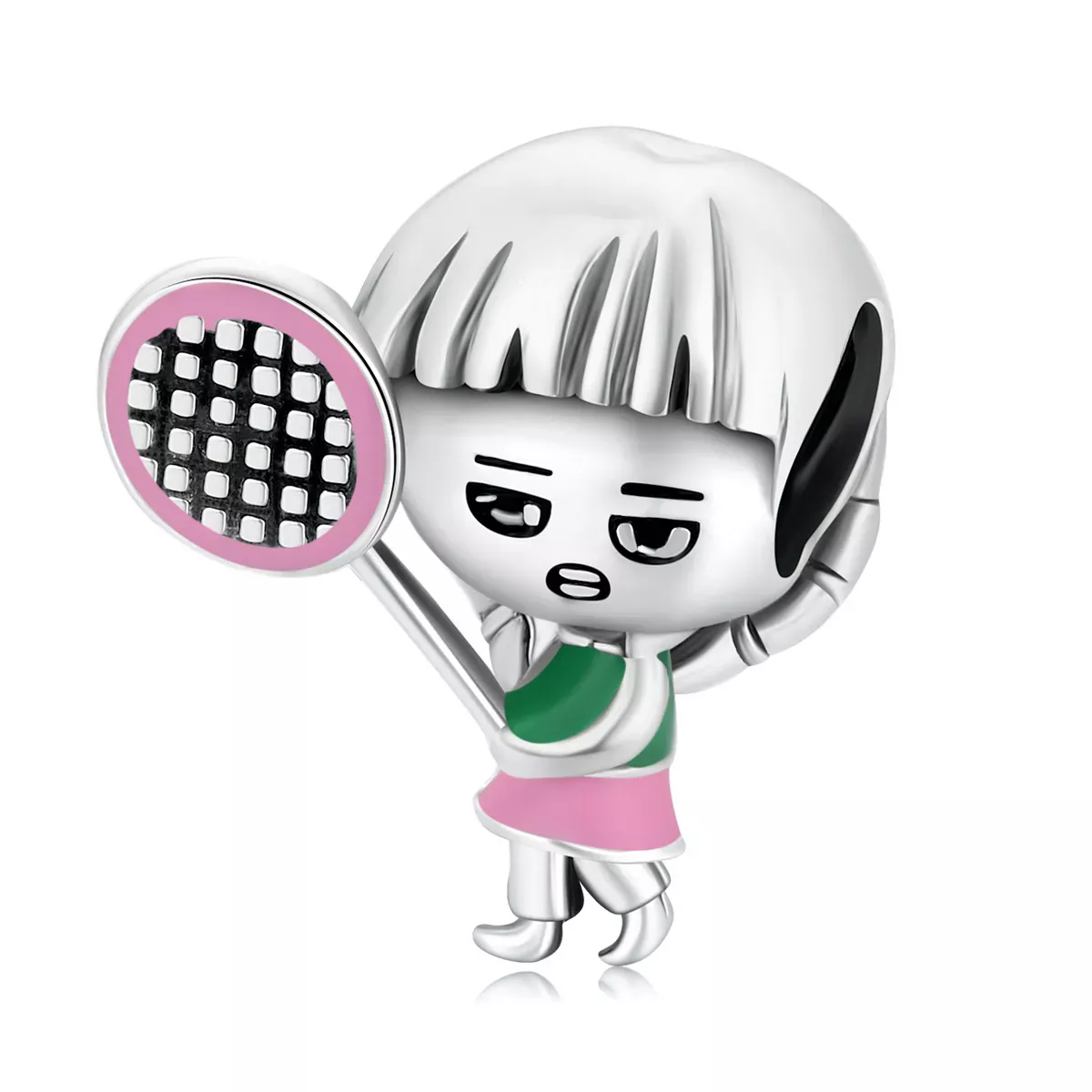 Pandora Style Tennis Girl Charm - SCC2051